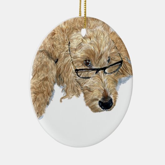 Goldendoodle Keramikornament (Rechts)