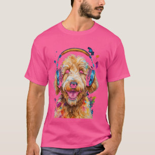 Goldendoodle Kopfhörer Golden Doodle Doodle Dog Ar T-Shirt