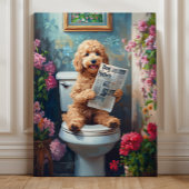 Goldendoodle Kunst, Dichtung und Musik Spaß Leinwanddruck