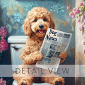 Goldendoodle Kunst, Dichtung und Musik Spaß Leinwanddruck