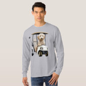Goldendoodle Labradoode Hund Vater Geschenk Golfsp T-Shirt (Vorne ganz)
