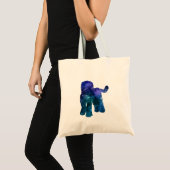 Goldendoodle Labradoodle Art Silhouette Tragetasche (Vorderseite (Produkt))