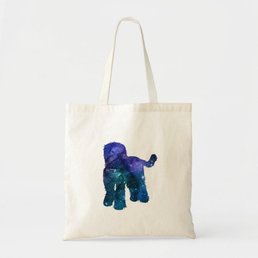 Goldendoodle Labradoodle Art Silhouette Tragetasche (Vorne)