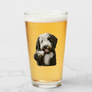 Goldendoodle, Labradoodle, bernedoodle lustiges Ge Glas