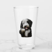 Goldendoodle, Labradoodle, bernedoodle lustiges Ge Glas (Vorderseite)