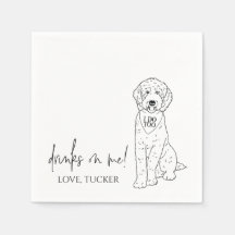 Goldendoodle Labradoodle Custom.Napkin Hund Hochze