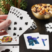 Goldendoodle Labradoodle Silhouette Spielkarten (In Situ)