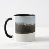 Goldendoodle läuft durch Felder Tasse (Links)