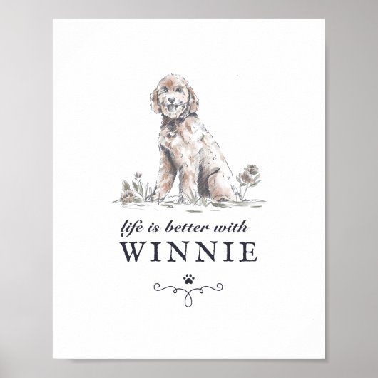 Goldendoodle-Lebensdauer ist besser mit einem benu Poster (Vorne)