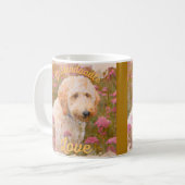 Goldendoodle Liebe in dieser schönen Kaffeetasse (Vorderseite Links)