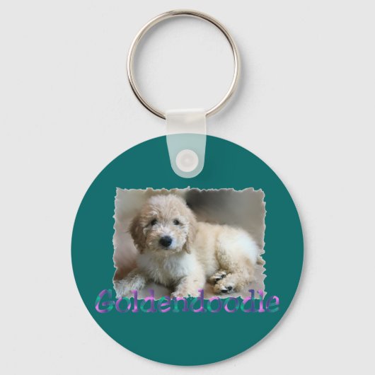 Goldendoodle Liebhaber Geschenke Schlüsselanhänger (Vorderseite)