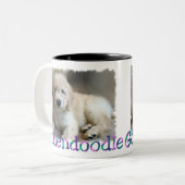 Goldendoodle Liebhaber Geschenke Zweifarbige Tasse (Vorderseite Links)