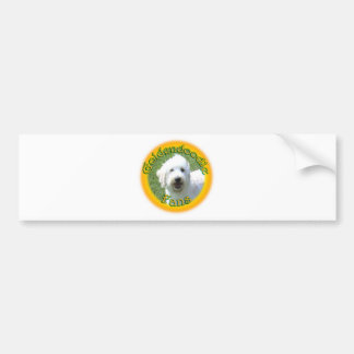 Goldendoodle lockert Produkte auf Autoaufkleber