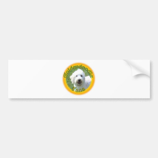 Goldendoodle lockert Produkte auf Autoaufkleber (Vorne)