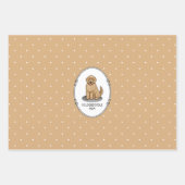 Goldendoodle-Mama Doodle-Mama (goldrot) Hundemutte Geschenkpapier Set (Vorderseite 2)