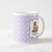 Goldendoodle-Mama Doodle-Mama (goldrot) Hundemutte Jumbo-Tasse (Vorderseite Rechts)