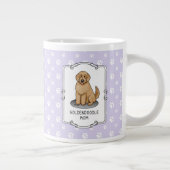 Goldendoodle-Mama Doodle-Mama (goldrot) Hundemutte Jumbo-Tasse (Rechts)