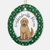 Goldendoodle-Mama Doodle-Mama (goldrot) Hundemutte Keramik Ornament (Links)