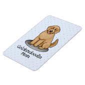 Goldendoodle-Mama Doodle-Mama (goldrot) Hundemutte Magnet (Linke Seite)