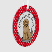 Goldendoodle-Mama Doodle-Mama (goldrot) Hundemutte Ornament (Vorderseite)