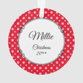 Goldendoodle-Mama Doodle-Mama (goldrot) Hundemutte Ornament (Rückseite)