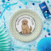 Goldendoodle-Mama Doodle-Mama (goldrot) Hundemutte Pappteller (Party)