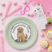 Goldendoodle-Mama Doodle-Mama (goldrot) Hundemutte Pappteller (Party)