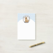 Goldendoodle-Mama Doodle-Mama (goldrot) Hundemutte Post-it Klebezettel (Auf Schreibtisch)