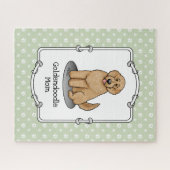 Goldendoodle-Mama Doodle-Mama (goldrot) Hundemutte Puzzle (Horizontal)