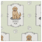 Goldendoodle-Mama Doodle-Mama (goldrot) Hundemutte Stoff (Nahaufnahme)