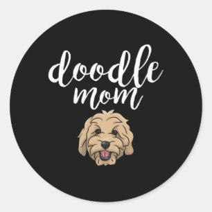 Goldendoodle-Mama Doodle-Mama Runder Aufkleber