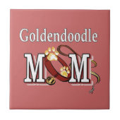 Goldendoodle-Mama Fliese (Vorderseite)