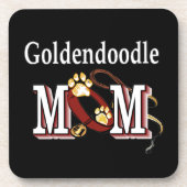 Goldendoodle-Mama Getränkeuntersetzer (Vorderseite)