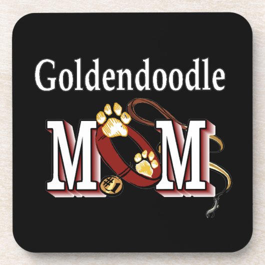 Goldendoodle-Mama Getränkeuntersetzer (Vorderseite)