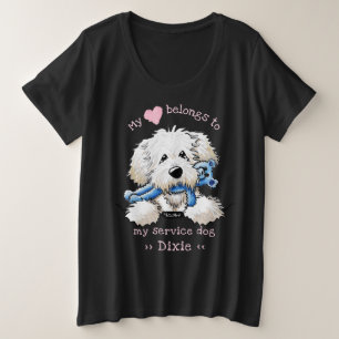 Goldendoodle mein Herz gehört Große Größe T-Shirt