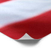 Goldendoodle mit amerikanischer Flagge Poster (Ecke)