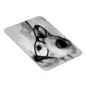 Goldendoodle mit Brille Magnet (Rechte Seite)