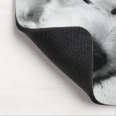 Goldendoodle mit Brille Mousepad (Ecke)