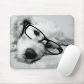 Goldendoodle mit Brille Mousepad (Mit Mouse)