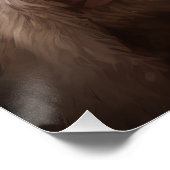 Goldendoodle mit dem Weihnachtsmann Weihnachten Poster (Ecke)