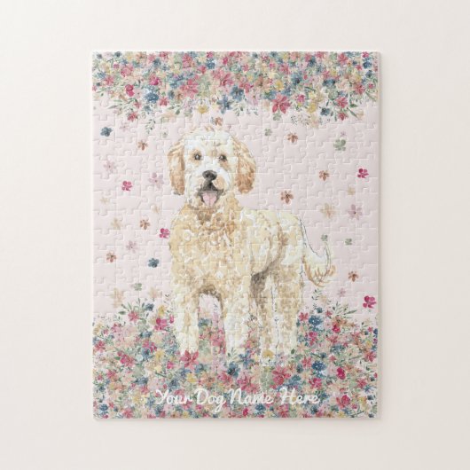 Goldendoodle mit mittellangen Haaren Puzzle (Vertikal)