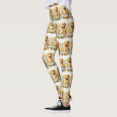 Goldendoodle mit Ostereiern Leggings (Links)