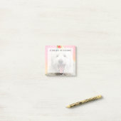 Goldendoodle mit Party-Hut Post-it Klebezettel (Auf Schreibtisch)