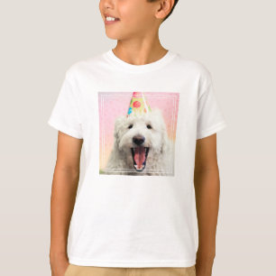 Goldendoodle mit Party-Hut T-Shirt