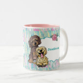 Goldendoodle Mütter Tag Kaffee Tasse (VorderseiteRechts)
