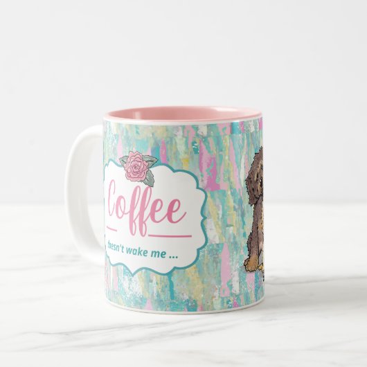 Goldendoodle Mütter Tag Kaffee Tasse (Vorderseite Links)