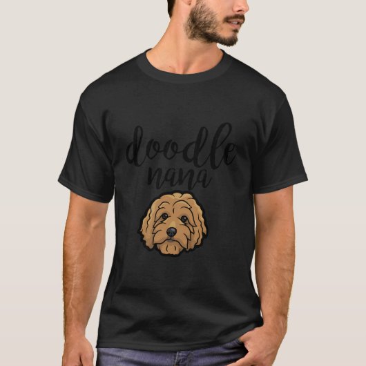 Goldendoodle Nana Doodle Mama Goldendoodle T-Shirt (Vorderseite)
