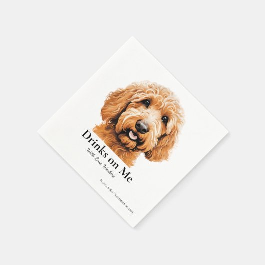 Goldendoodle Napkin Serviette (Ecke)