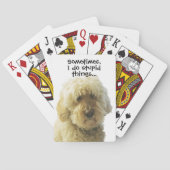 GoldenDoodle, Niedlicher Mohn Adorable Doodle Spielkarten (Rückseite)