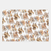 Goldendoodle-Niedliches Dog-Muster Geschenkpapier Set (Vorderseite 2)